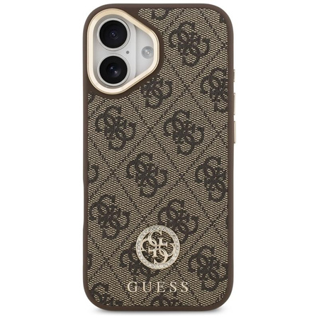 Guess 4G Strass Logo MagSafe - Hülle iPhone 17 (Braun)