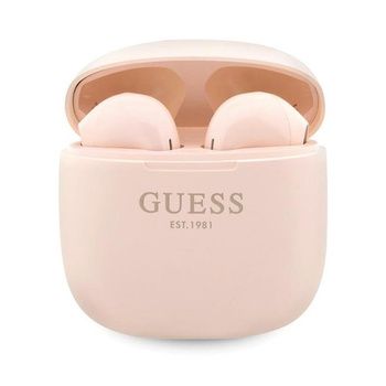 Guess True Wireless Script Logo BT5.3 - TWS Kopfhörer + Ladetasche (pink)