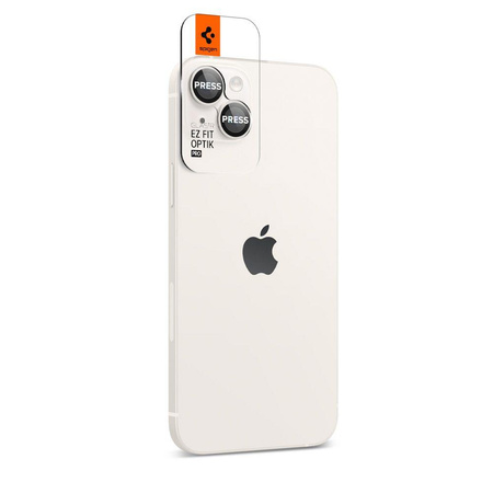 Spigen Optik.TR kamera objektívvédő - lencsevédő üveg Apple iPhone 14 / iPhone 14 Plus készülékhez (2 db) (Holdfény)