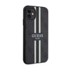 Guess 4G Printed Stripes MagSafe - Hülle für iPhone 11 (Schwarz)