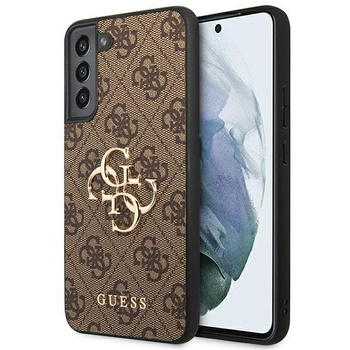 Guess 4G Big Metal Logo - Étui Samsung Galaxy S22+ (marron)