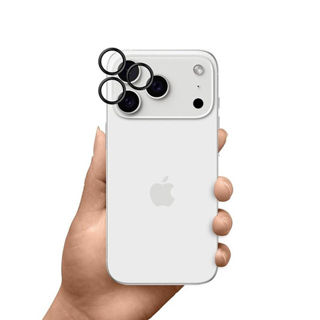 3mk HARDY Lens Protection Pro - Sklo na objektiv fotoaparátu iPhone 17 Pro / iPhone 17 Pro Max (Black)