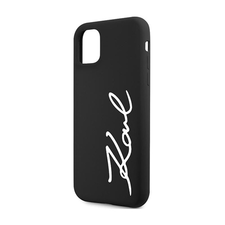 Karl Lagerfeld Silicone Signature - iPhone 11 Case (Black)