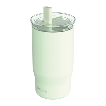Termiczny kubek Quokka Mist 720 ml – stal nierdzewna, słomka, szczelna pokrywka