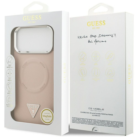 Guess Triangle Logo MagSafe - Case iPhone 17 Pro Max (Rosa)