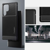 Spigen Rugged Armor - Etui do Samsung Galaxy S22 Ultra (Czarny)