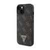 Guess 4G Triangle Metal Logo - Coque iPhone 15 (noir)