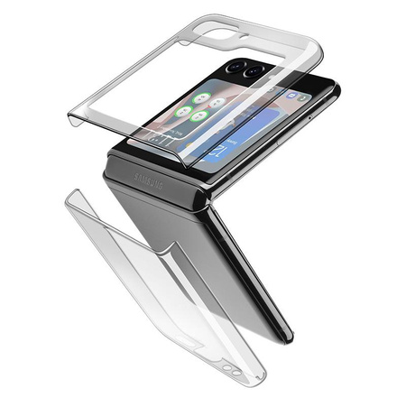 Cellularline Clear Case - Samsung Galaxy Z Flip 5 Case (Transparent)