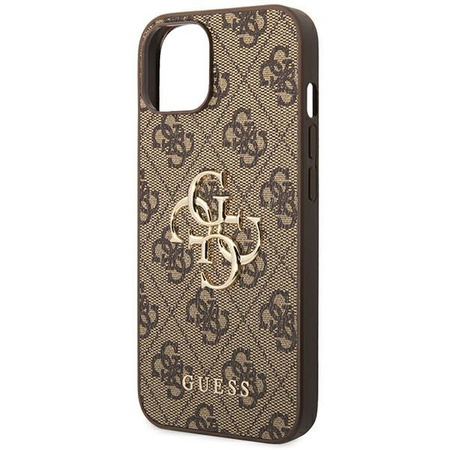 Guess 4G Big Metal Logo - iPhone 14 tok (barna)