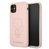 Karl Lagerfeld Silikonové pouzdro Ikonik Outline - iPhone 11 (růžové)