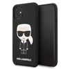 Karl Lagerfeld Fullbody Silikon Iconic - iPhone 11 Hülle (Schwarz)