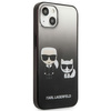 Karl Lagerfeld Gradient Ikonik Karl & Choupette - iPhone 13 Case (black)