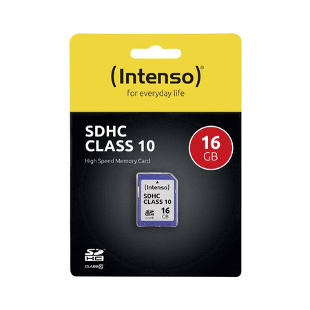 Intenso SDHC - Paměťová karta 16 GB Class 10 10/25 MB/s