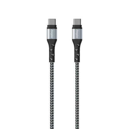 Energizer Ultimate - Propojovací kabel USB-C na USB-C 2 m (stříbrný)