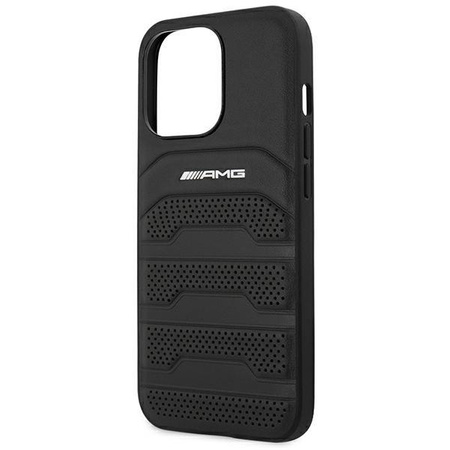 AMG Debossed Lines - Coque pour iPhone 14 Pro Max (noir)