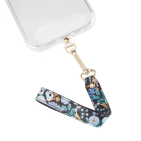 Rifle Paper Phone Wristlet - Universal phone lanyard (Garden Party Blue)