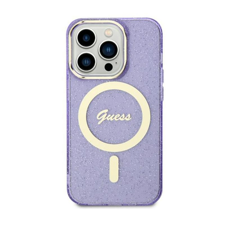 Guess Glitter Gold MagSafe - iPhone 11 tok (lila)