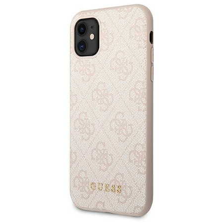 Guess 4G Metal Gold Logo - pouzdro pro iPhone 11 (růžové)