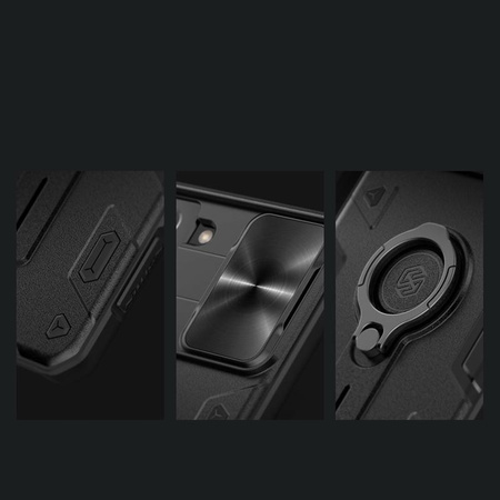 Nillkin CamShield Armor - Samsung Galaxy S21+ tok kamerafedéllel (fekete)