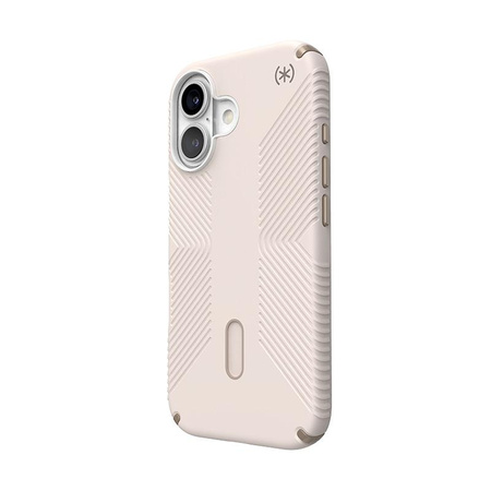 Speck Presidio2 Grip ClickLock & MagSafe - iPhone 16 Case (Bleached Bone / Heirloom Gold / Hazel Brown)