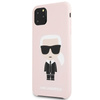 Karl Lagerfeld Fullbody szilikon ikonikus - iPhone 11 Pro Max tok (rózsaszín)