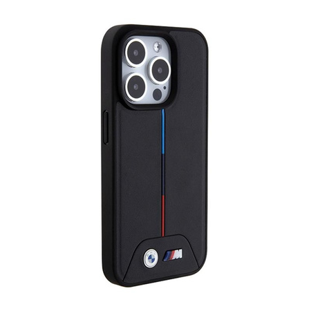 BMW Quilted Tricolor MagSafe - iPhone 15 Pro Max Case (black)