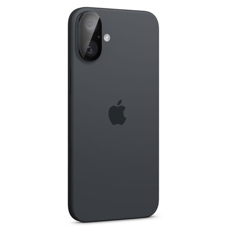 Spigen Optik GLAS.TR Camera Protector 2-Pack - lencsevédő üveg iPhone 16 / 16 Plus készülékhez (2 db) (Fekete)