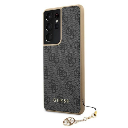 Collection Guess 4G Charms - Étui Samsung Galaxy S21 Ultra (gris)