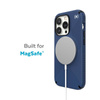Speck Presidio2 Grip MagSafe - Rutschfestes Gehäuse für iPhone 14 Pro (Küstenblau / Schwarz / Weiß)