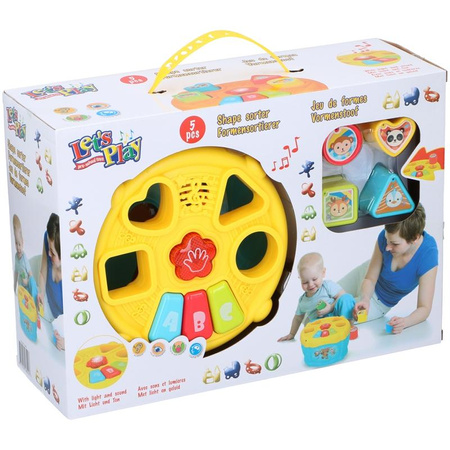 Let's Play - Jouet d'association de formes (jaune et bleu)