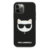 Karl Lagerfeld Choupette Head szilikon - iPhone 12 / iPhone 12 Pro tok (fekete)