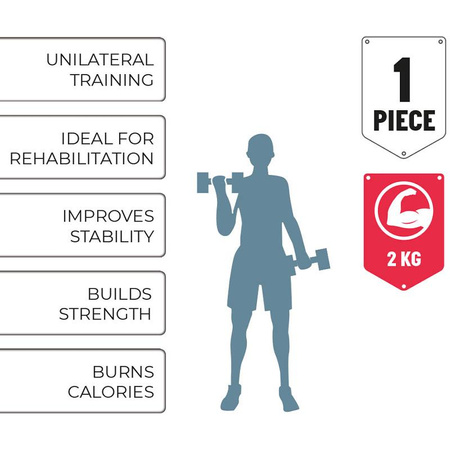 Umbro - Cvičební činka 2 kg (červená)