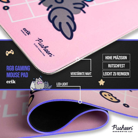 Pusheen - LED gaming / desk mat XXL (90 x 40 cm)