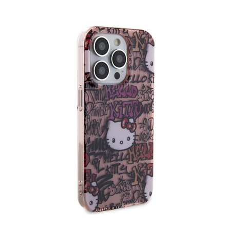 Hello Kitty IML Tags Graffiti - iPhone 15 Pro Tasche (rosa)