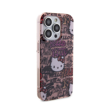 Hello Kitty IML címkék Graffiti - iPhone 14 Pro tok (rózsaszín)