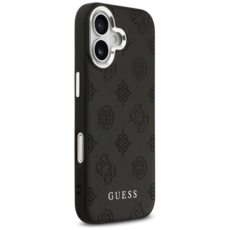 ETUI DO IPHONE 17 do MAGSAFE GUESS ORYGINALNE CZARNE SKÓRZANE MODNE CASE