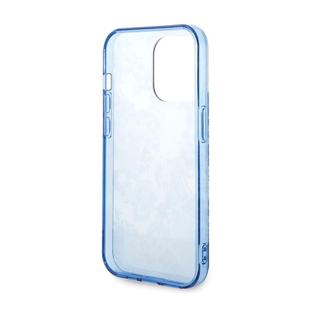 Guess Porzellan Kollektion - iPhone 14 Pro Tasche (blau)