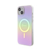 Guess IML Iridescent MagSafe - pouzdro pro iPhone 15 (růžové)
