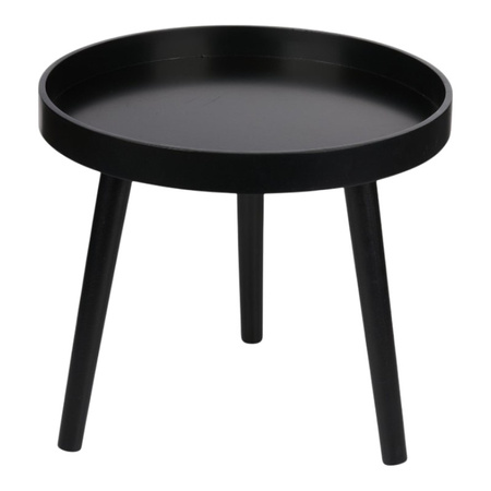 Arti Casa - Runder Couchtisch für Wohnzimmer 40x36 cm (Schwarz)