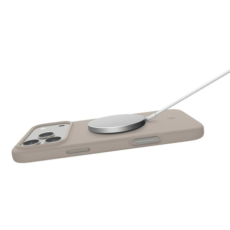 ETUI DO IPHONE 17 PRO MAX do MAGSAFE SPIGEN SILIKONOWE ORYGINALNE BEŻOWE