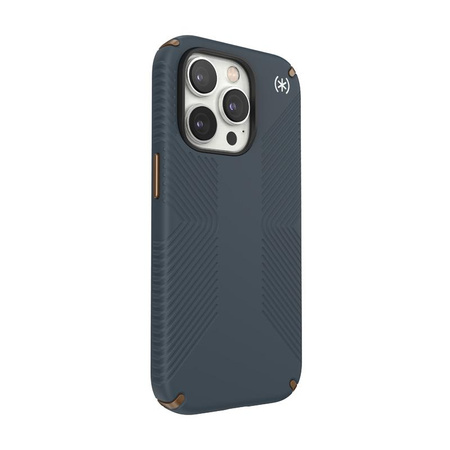 Speck Presidio2 Grip - Csúszásgátló tok iPhone 14 Pro készülékhez (Charcoal / Cool Bronze / Slate)
