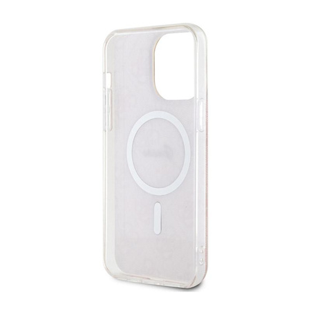 Guess 4G MagSafe - pouzdro pro iPhone 13 Pro Max (růžové)