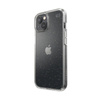 Speck Presidio Perfect-Clear mit Glitter - iPhone 14 / iPhone 13 Hülle mit MICROBAN Beschichtung (Klar / Gold Glitter)