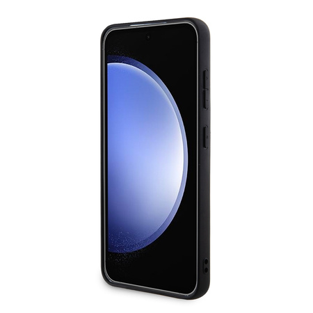 Guess Glitter Flakes Metal Logo Case - Tasche für Samsung Galaxy S24 Tasche (gold)