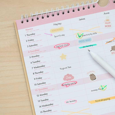 Pusheen - Wall calendar / planner 2022/2023