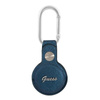 Guess Saffiano Script Dog Clip - Étui AirTag (bleu)