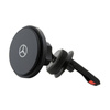 Mercedes Silver Star MagSafe - Support magnétique pour voiture avec recharge sans fil 15W (noir)