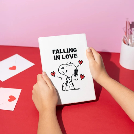 Snoopy - Plush notebook / notebook A5 from the Love Season collection