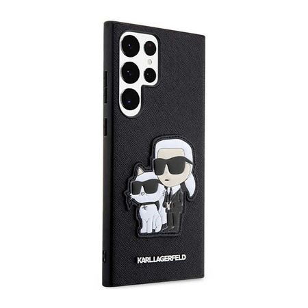 Karl Lagerfeld NFT Saffiano Karl & Choupette - Samsung Galaxy S23 Ultra Case (black)