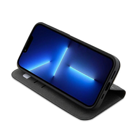 Karl Lagerfeld Saffiano Monogram - Tasche für iPhone 14 Pro (Schwarz)